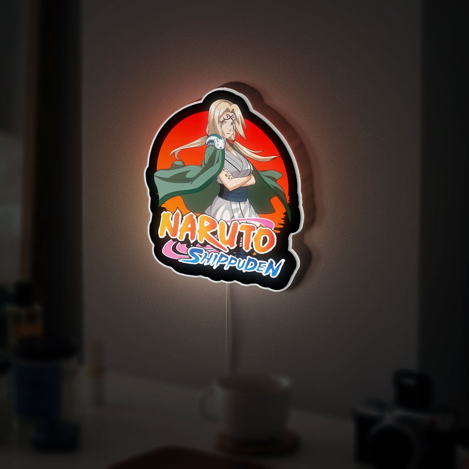 Tsunade Senju 3D Light Box - Naruto Anime LED Night Light, Hokage Character Decor for Anime Fans & Otaku Gifts 