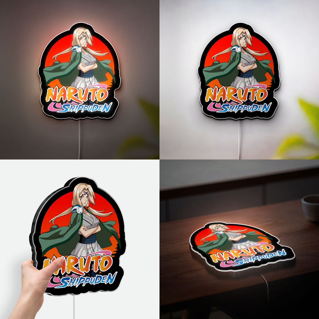 Tsunade Senju 3D Light Box - Naruto Anime LED Night Light, Hokage Character Decor for Anime Fans & Otaku Gifts 