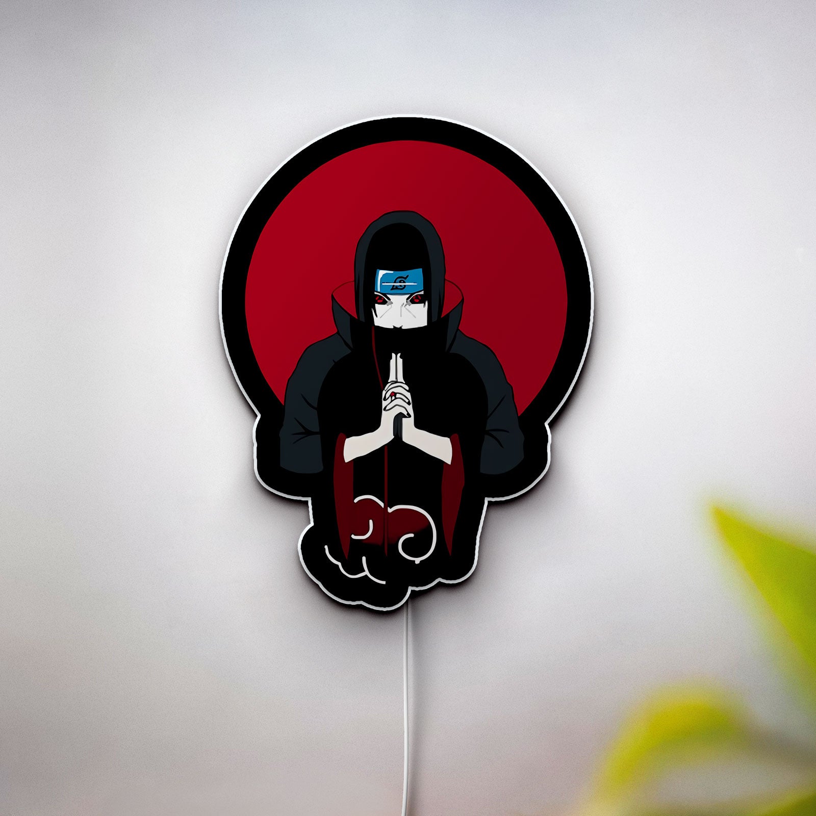 Itachi Uchiha 3D Light Box - Tiger Hand Sign LED Night Light, Naruto Anime Decor for Manga Fans, Cool Japanese Room Lighting
