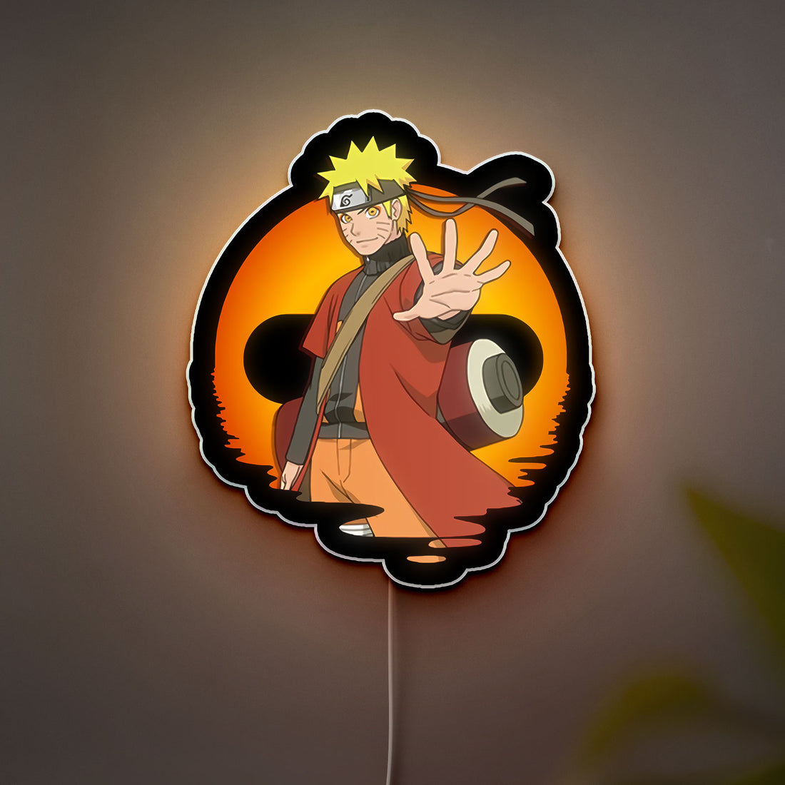 Naruto Sage Mode 3D Light Box - Anime LED Night Light, Ninja-Themed Room Decor for Manga Fans, Perfect Gift for Otaku Collectors 