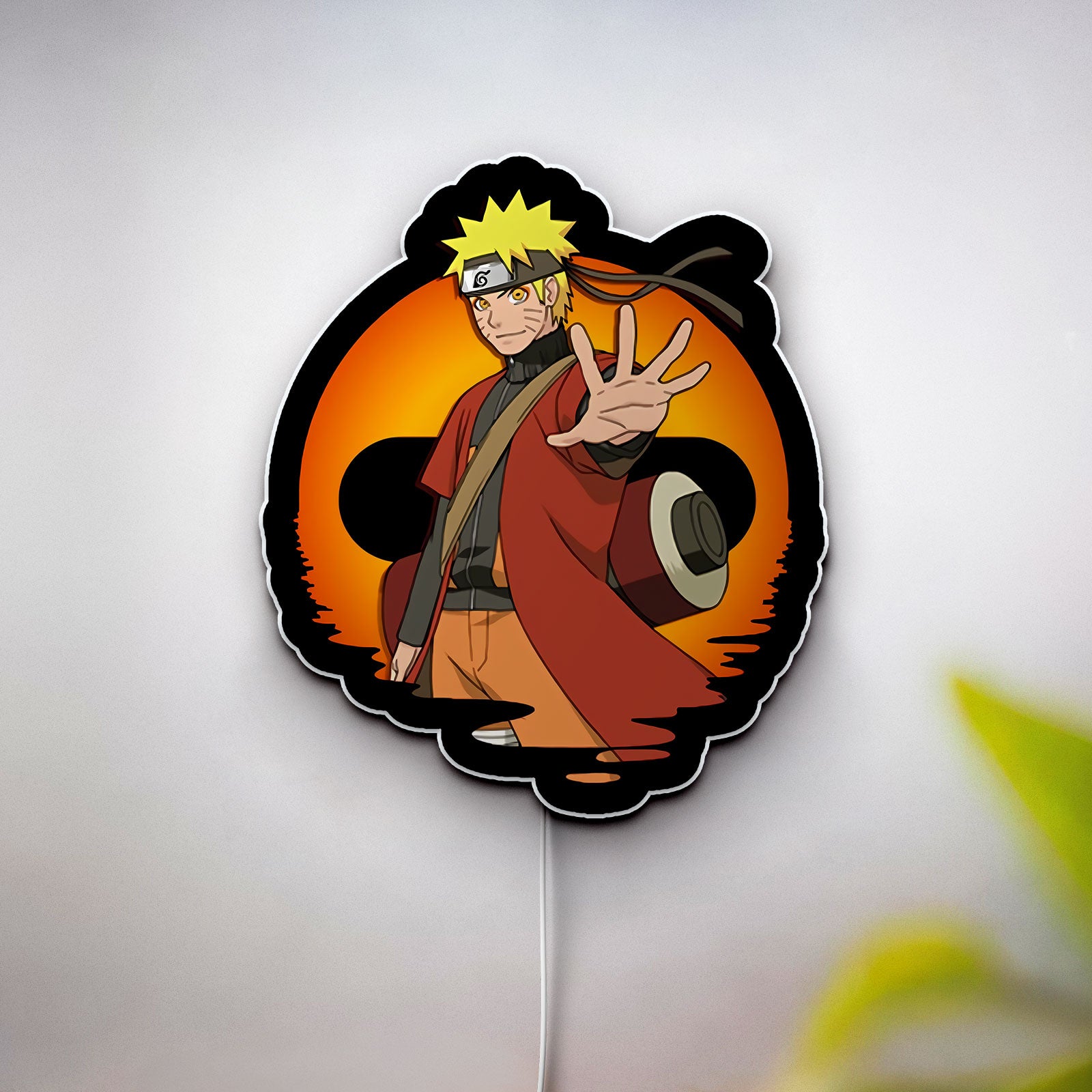 Naruto Sage Mode 3D Light Box - Anime LED Night Light, Ninja-Themed Room Decor for Manga Fans, Perfect Gift for Otaku Collectors 