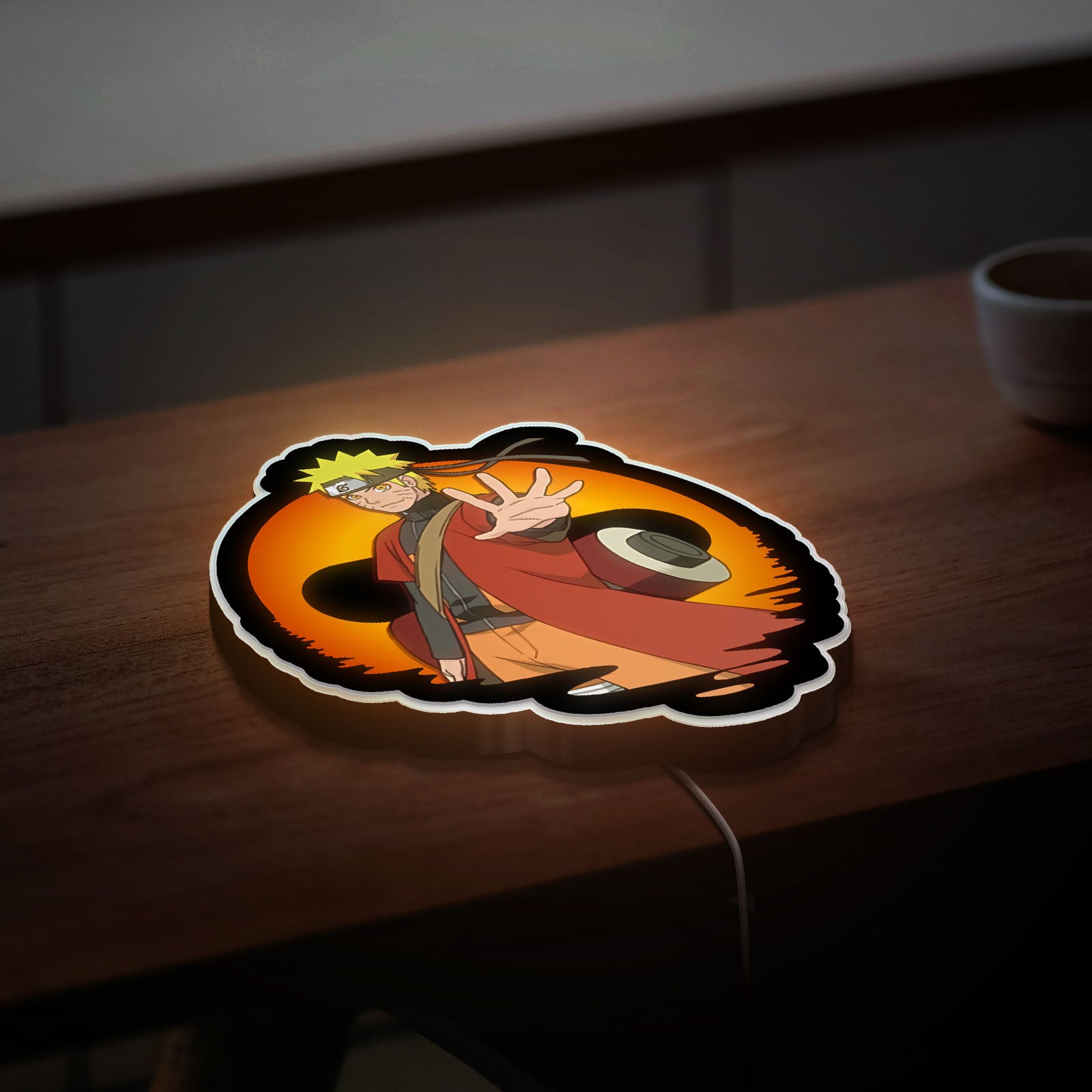 Naruto Sage Mode 3D Light Box - Anime LED Night Light, Ninja-Themed Room Decor for Manga Fans, Perfect Gift for Otaku Collectors 