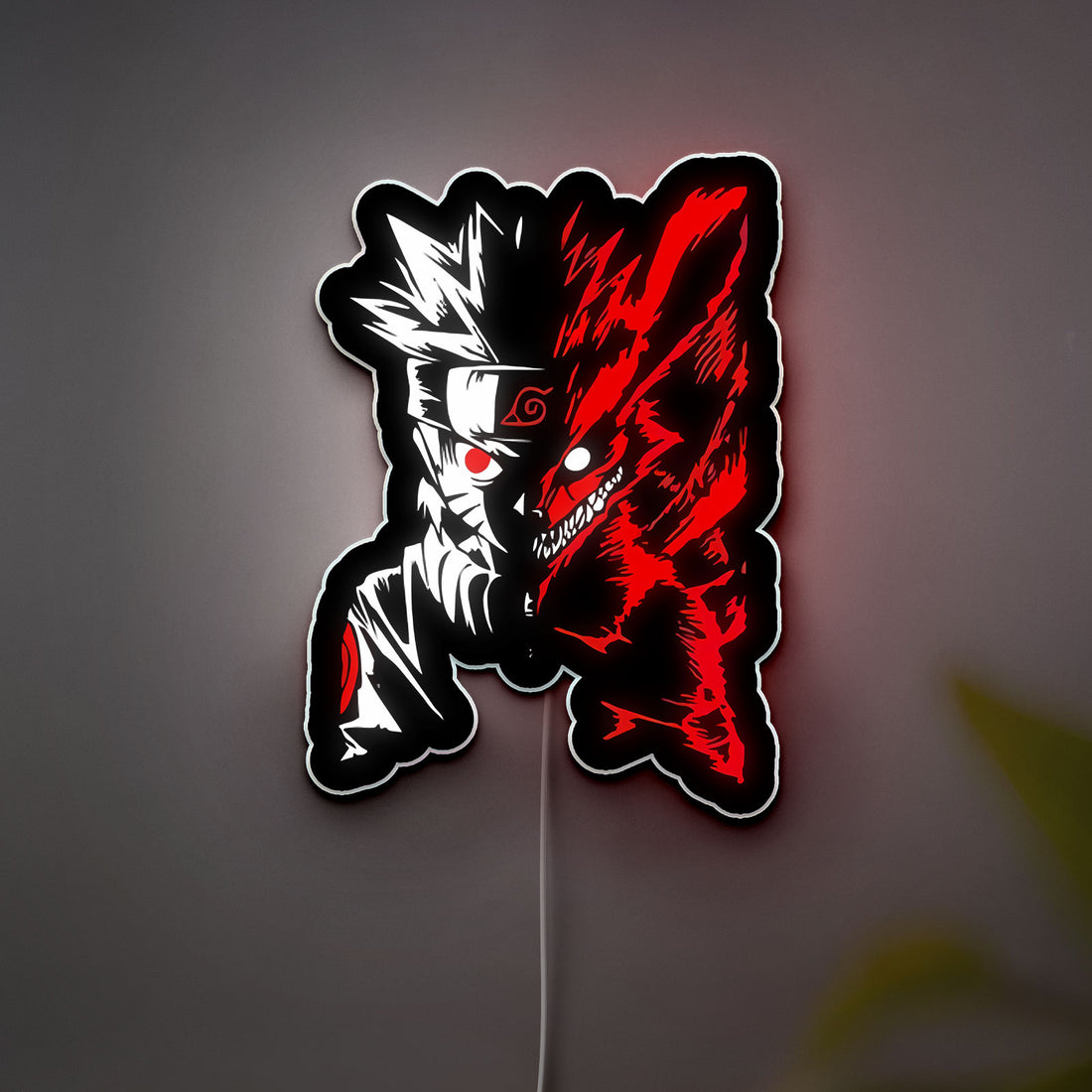 Naruto Anime 3D Light Box - Kakashi & Boruto Inspired LED Night Light, Shinobi Themed Decor for Anime Fans 