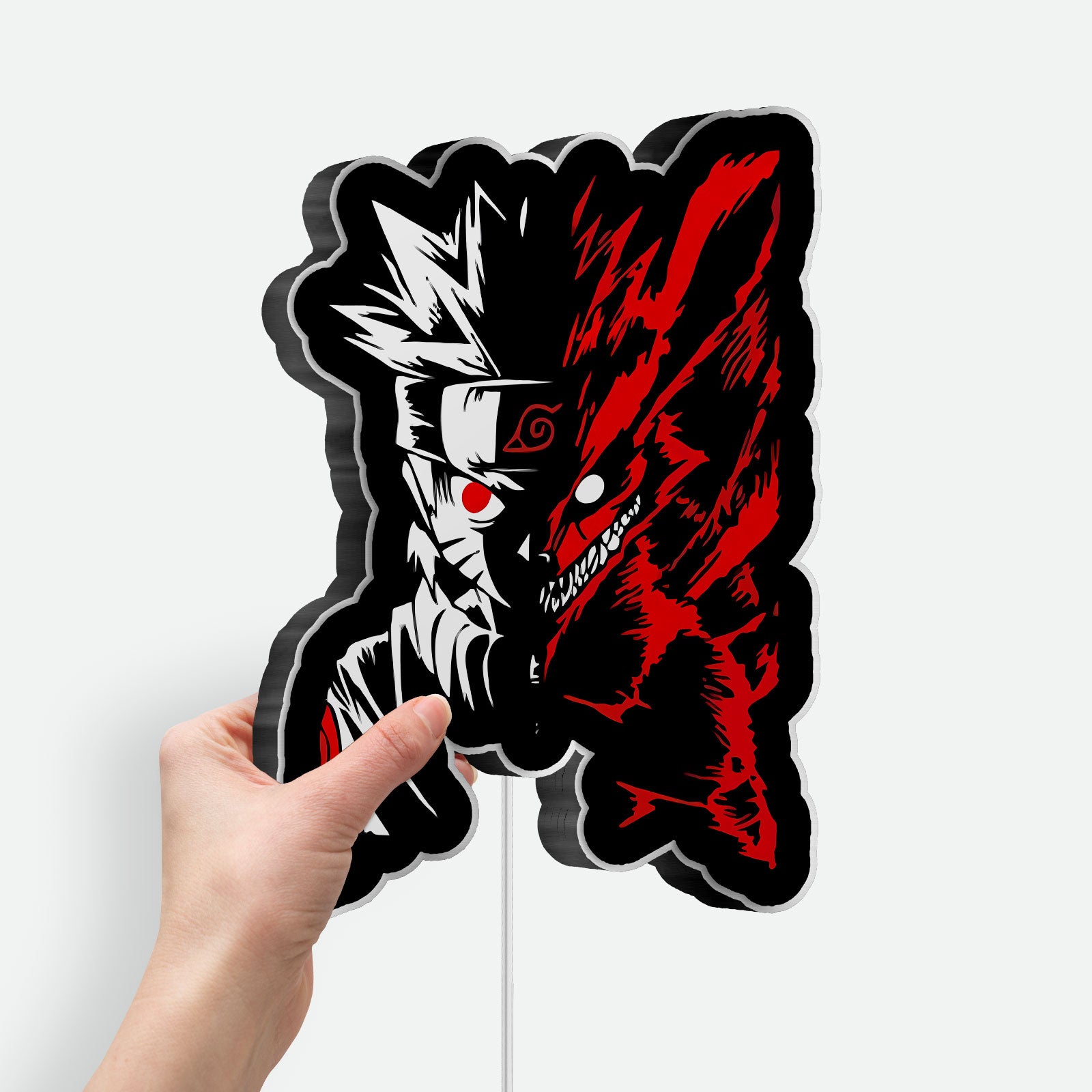 Naruto Anime 3D Light Box - Kakashi & Boruto Inspired LED Night Light, Shinobi Themed Decor for Anime Fans 