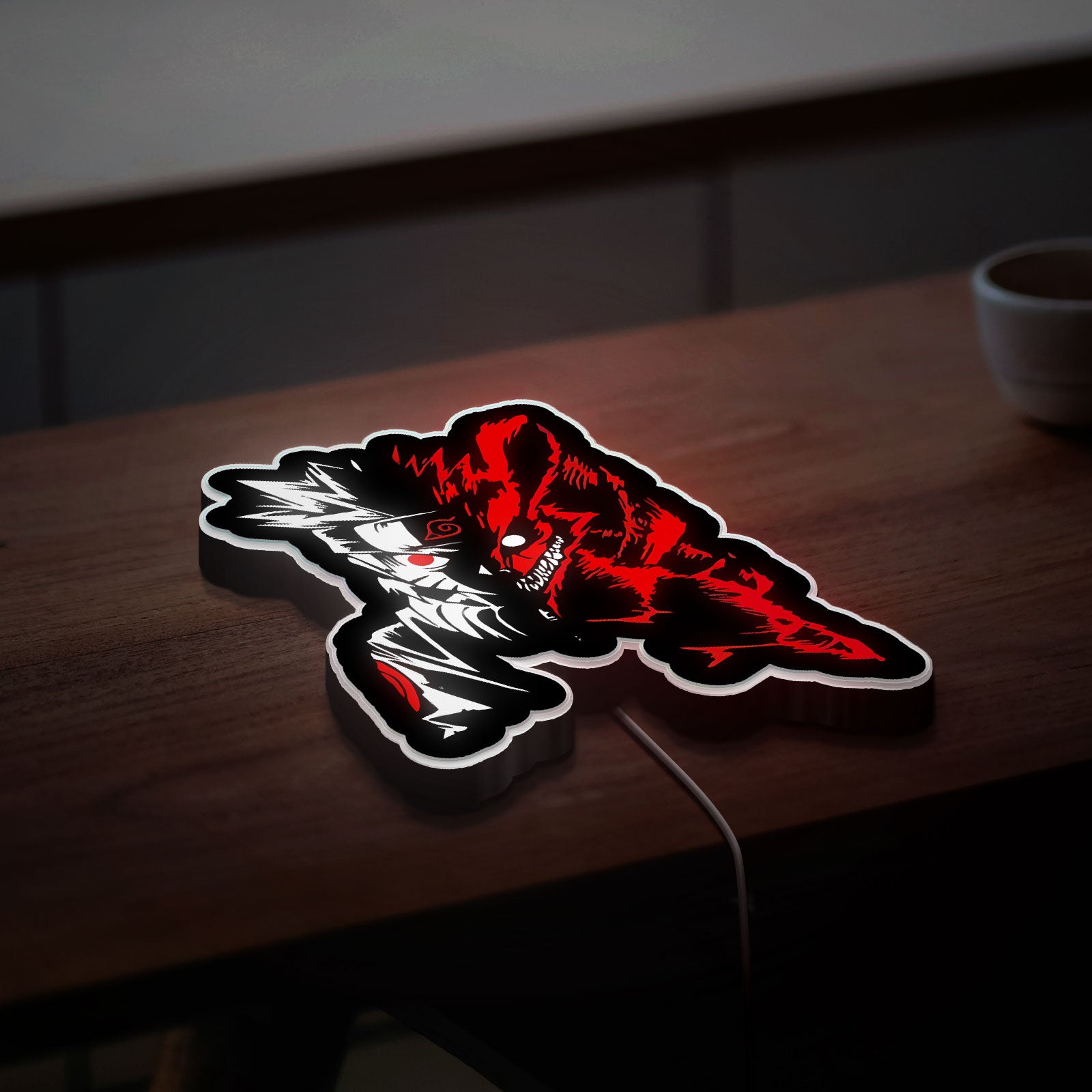 Naruto Anime 3D Light Box - Kakashi & Boruto Inspired LED Night Light, Shinobi Themed Decor for Anime Fans 
