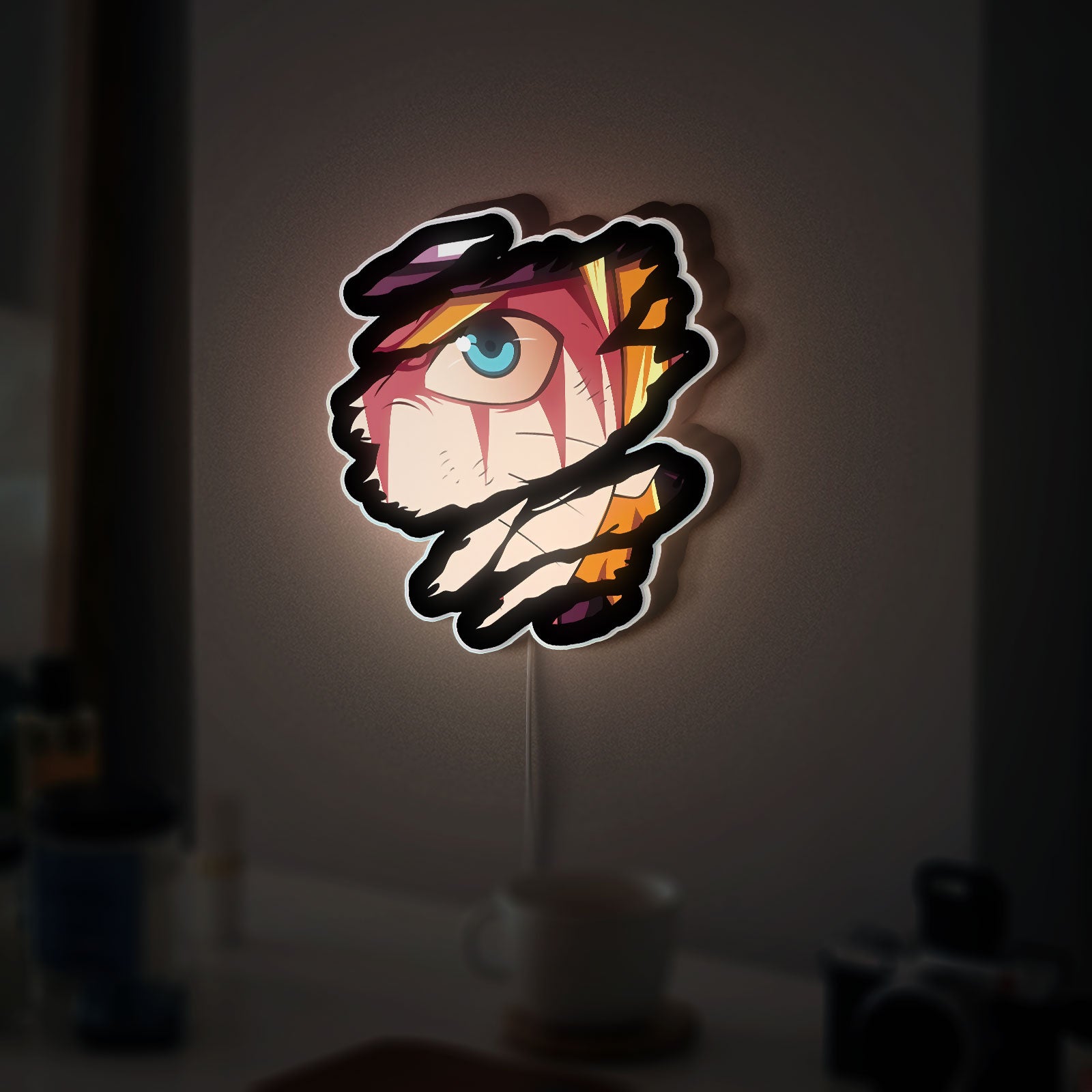 Naruto Uzumaki Anime Character 3D Light Box, Anime Art Decor for Otaku Fans
