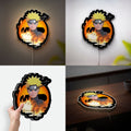 Naruto Kurama Chakra 3D Light Box - Glowing Anime LED Night Light, Uzumaki Inspired Decor for Ninja Fans, Unique Manga Gift 