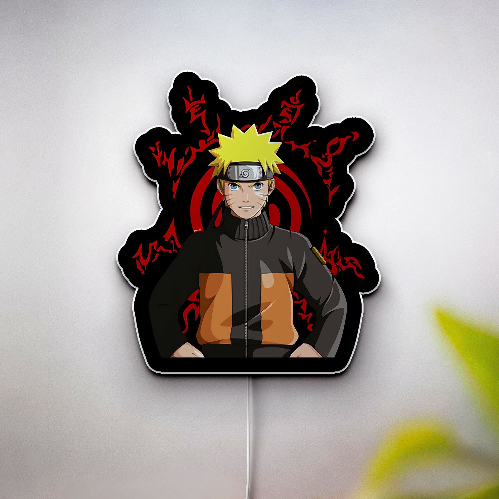 Naruto Anime 3D Light Box - Uzumaki Naruto LED Night Light, Ninja-Themed Room Decor for Anime Fans
