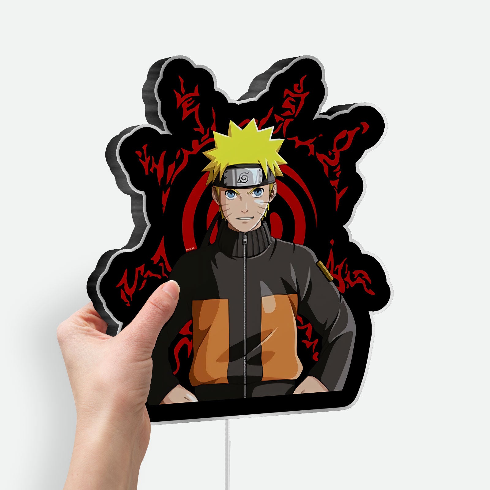 Naruto Anime 3D Light Box - Uzumaki Naruto LED Night Light, Ninja-Themed Room Decor for Anime Fans
