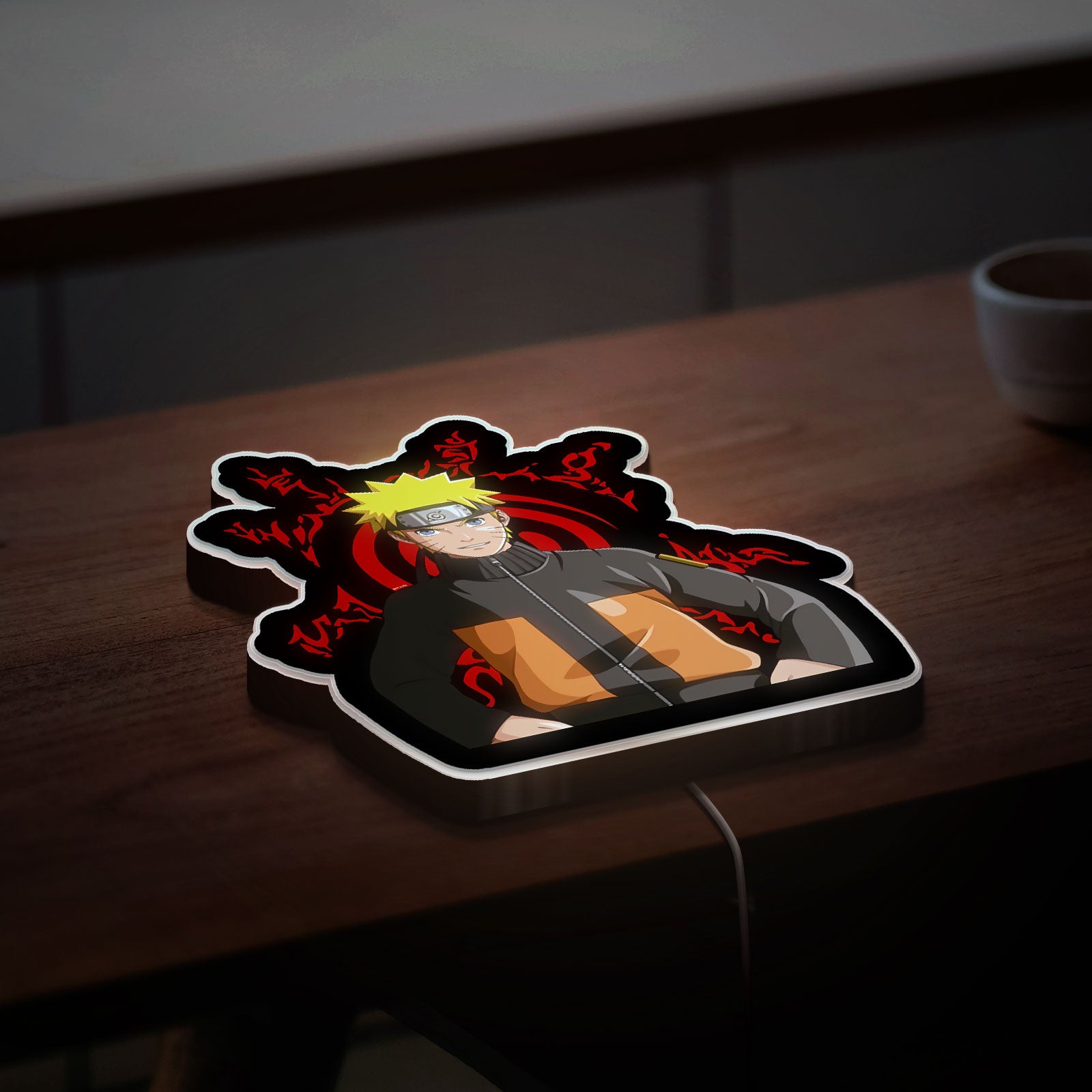 Naruto Anime 3D Light Box - Uzumaki Naruto LED Night Light, Ninja-Themed Room Decor for Anime Fans
