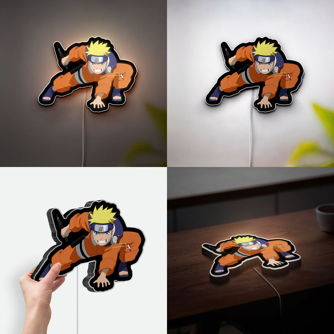 Naruto 3D Light Box - Anime LED Night Light with Young Ninja Art, Perfect Gift for Naruto Fans and Anime Lovers 