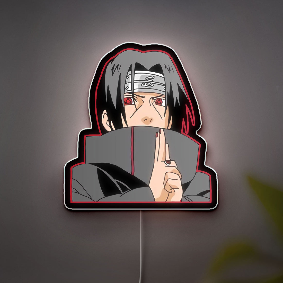 Naruto Itachi Uchiha 3D Light Box - Anime LED Night Light, Ninja Themed Room Decor for Anime Fans
