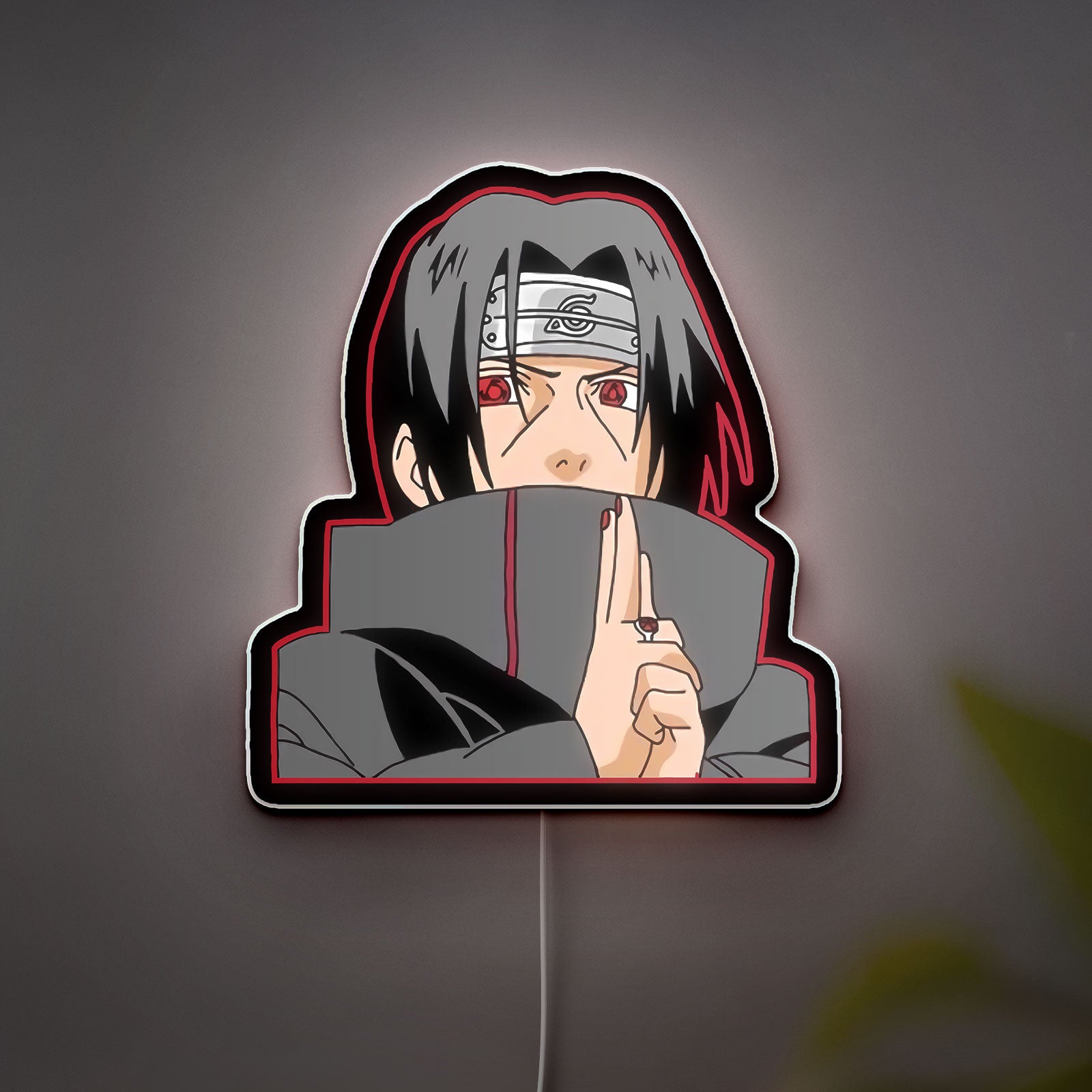 Naruto Itachi Uchiha 3D Light Box - Anime LED Night Light, Ninja Themed Room Decor for Anime Fans
