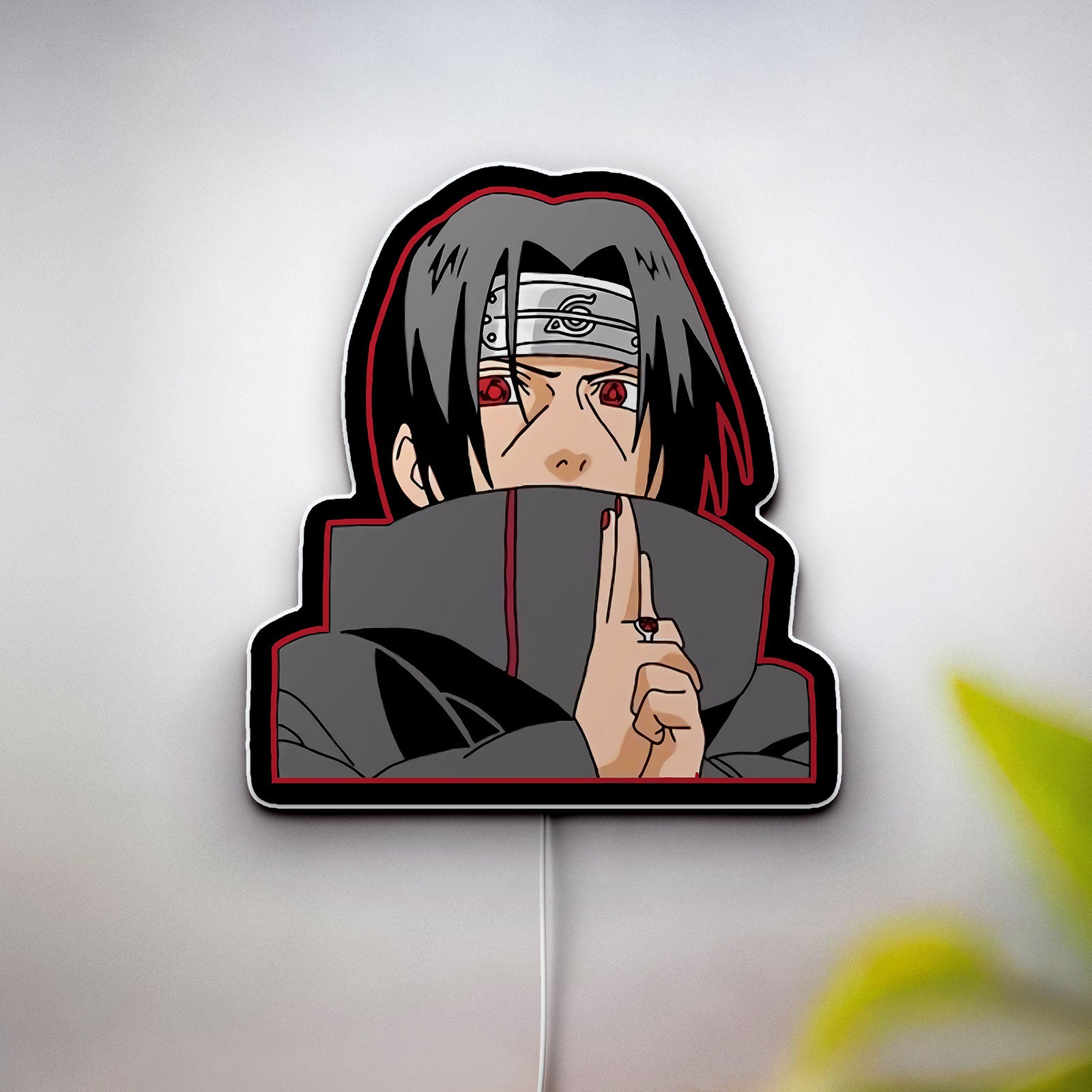 Naruto Itachi Uchiha 3D Light Box - Anime LED Night Light, Ninja Themed Room Decor for Anime Fans
