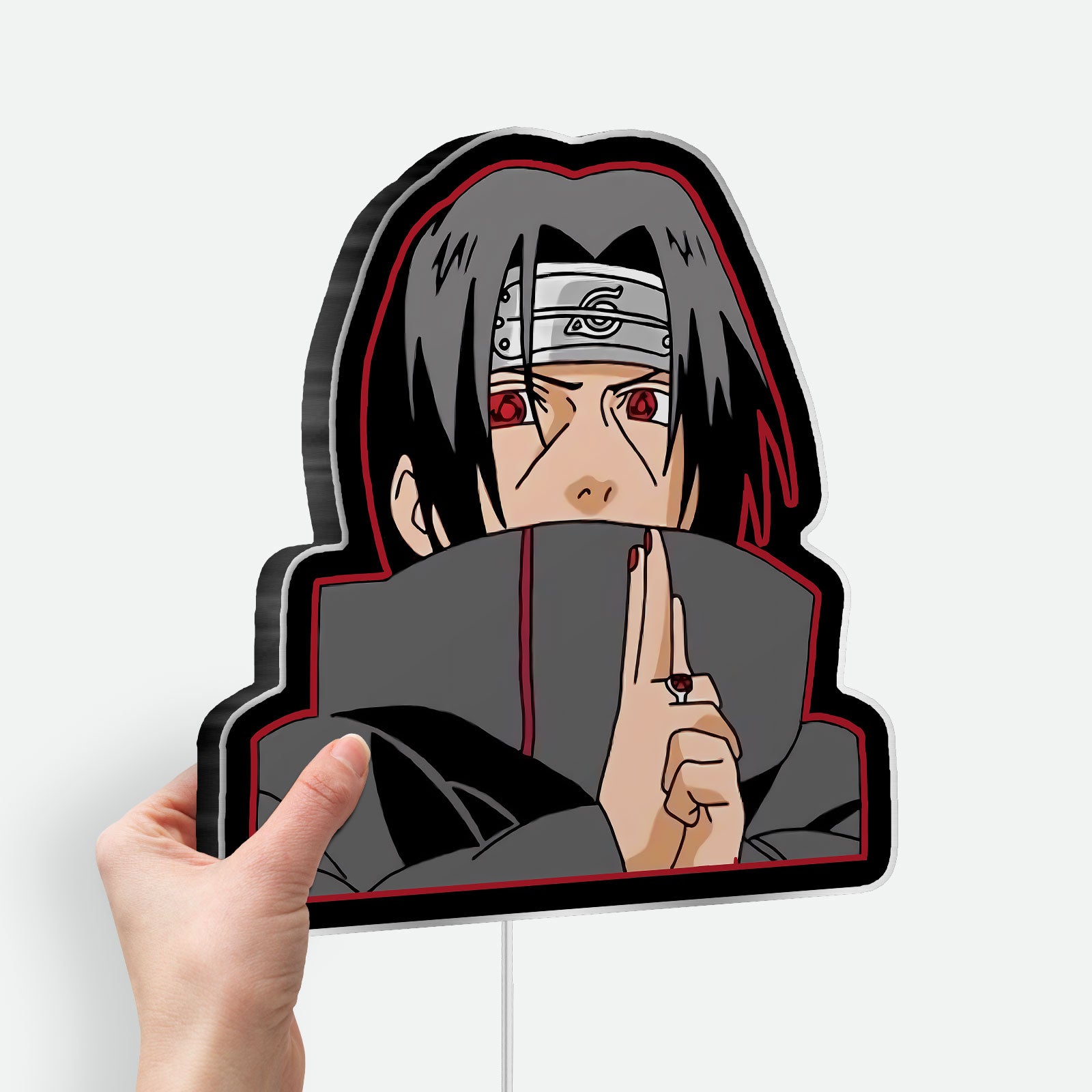 Naruto Itachi Uchiha 3D Light Box - Anime LED Night Light, Ninja Themed Room Decor for Anime Fans
