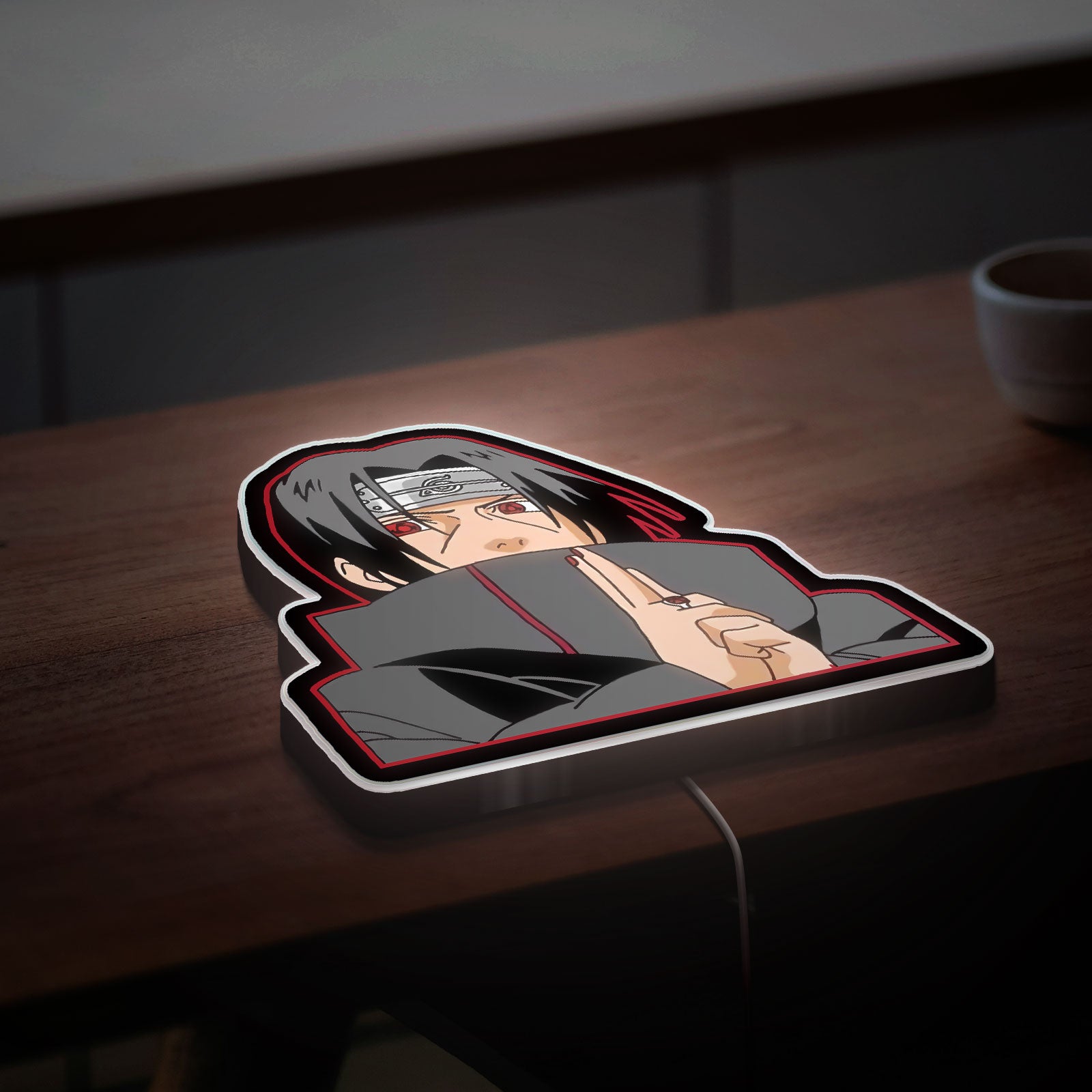 Naruto Itachi Uchiha 3D Light Box - Anime LED Night Light, Ninja Themed Room Decor for Anime Fans
