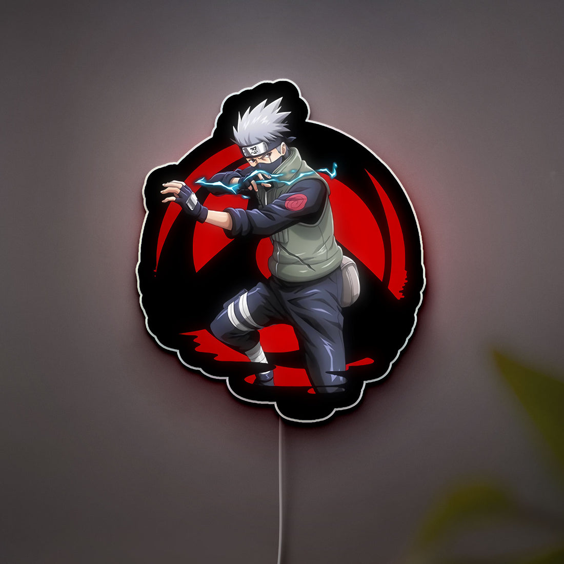 Naruto Anime 3D Light Box - Kakashi & Ninja Character LED Night Light, Cool Anime Decor for Manga & Shippuden Fans 