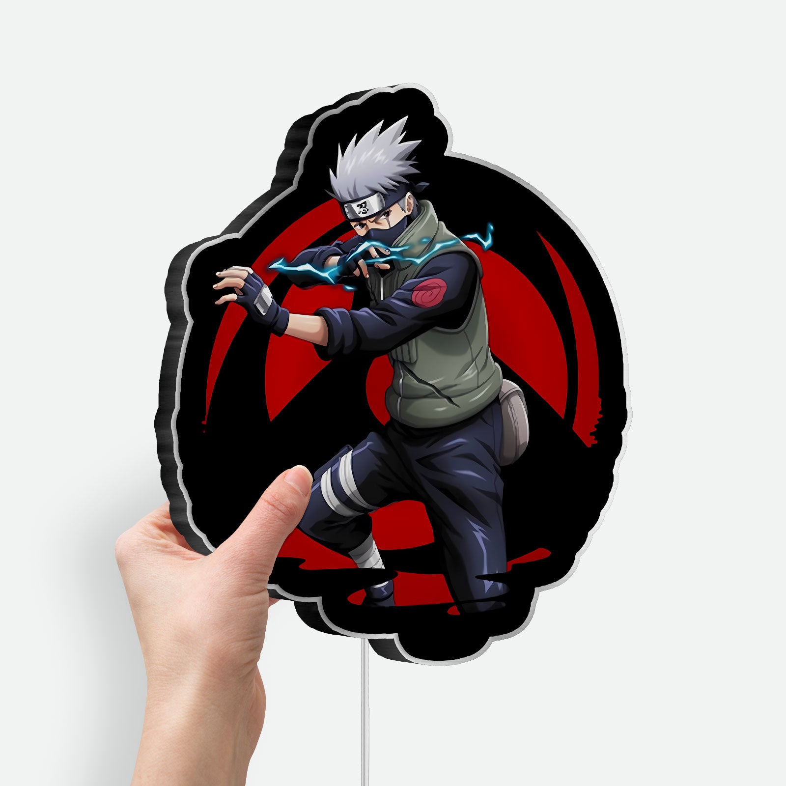 Naruto Anime 3D Light Box - Kakashi & Ninja Character LED Night Light, Cool Anime Decor for Manga & Shippuden Fans 