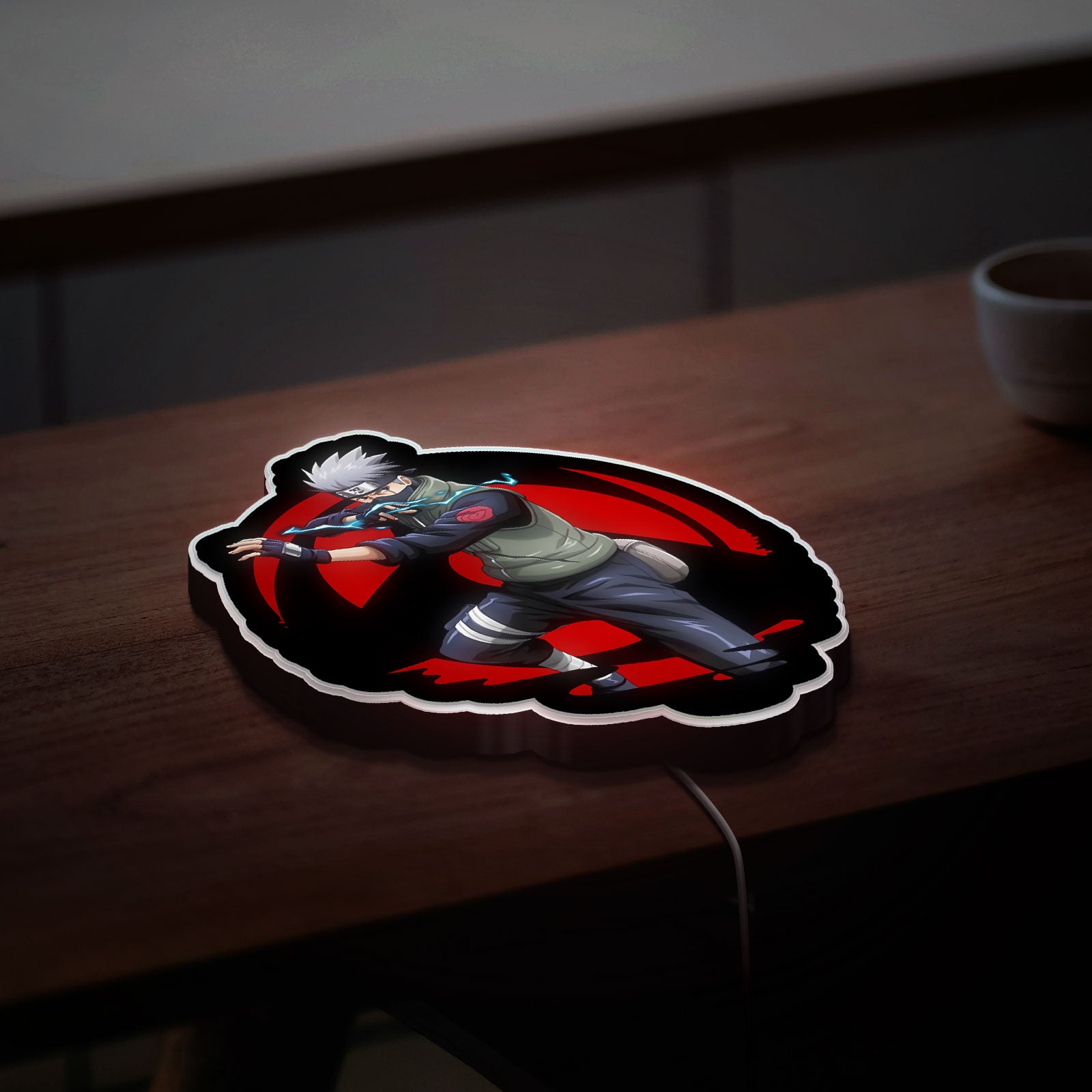 Naruto Anime 3D Light Box - Kakashi & Ninja Character LED Night Light, Cool Anime Decor for Manga & Shippuden Fans 