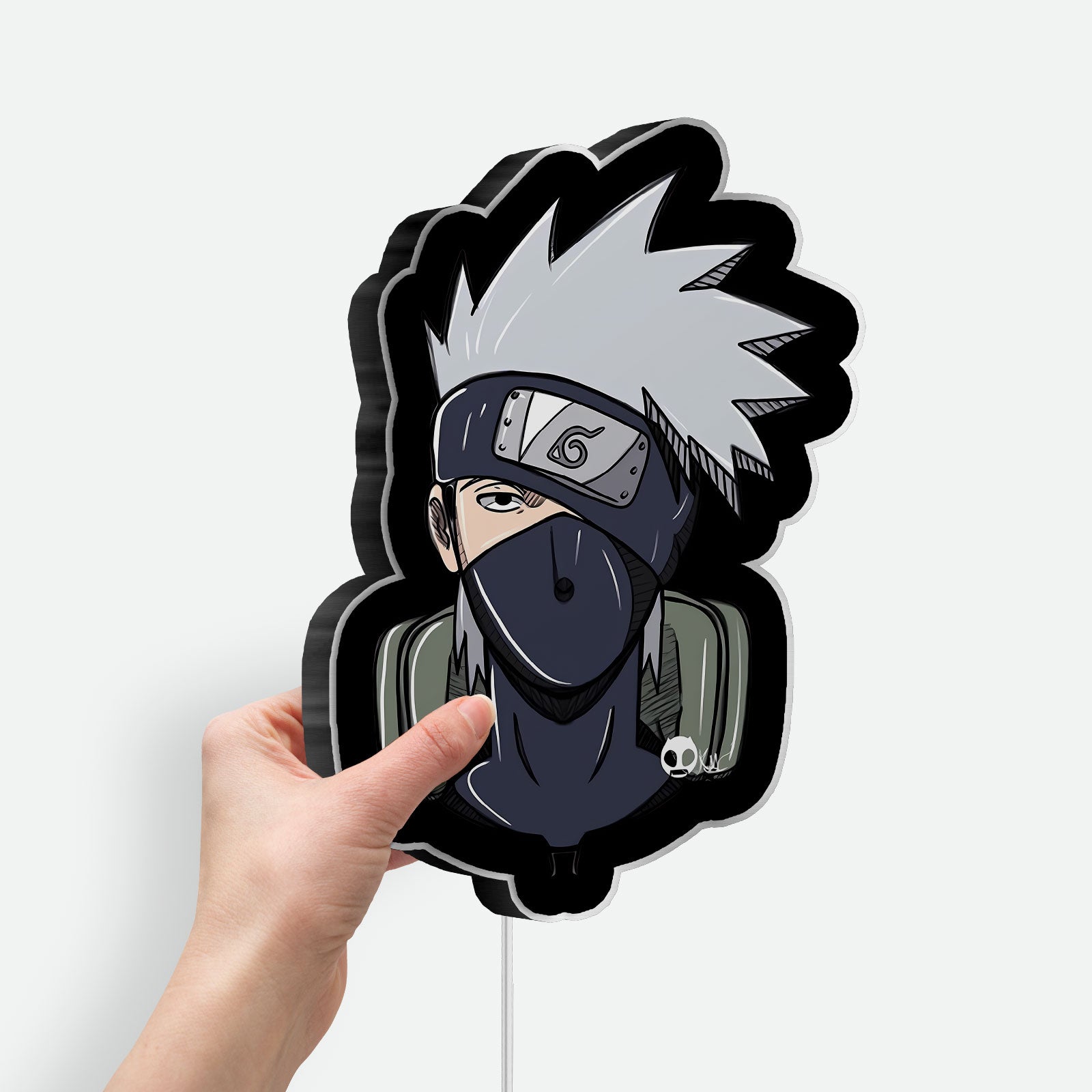 Naruto Kakashi 3D Light Box - Anime LED Night Light, Japanese Manga Decor for Anime Fans, Unique Gift for Naruto Lovers
