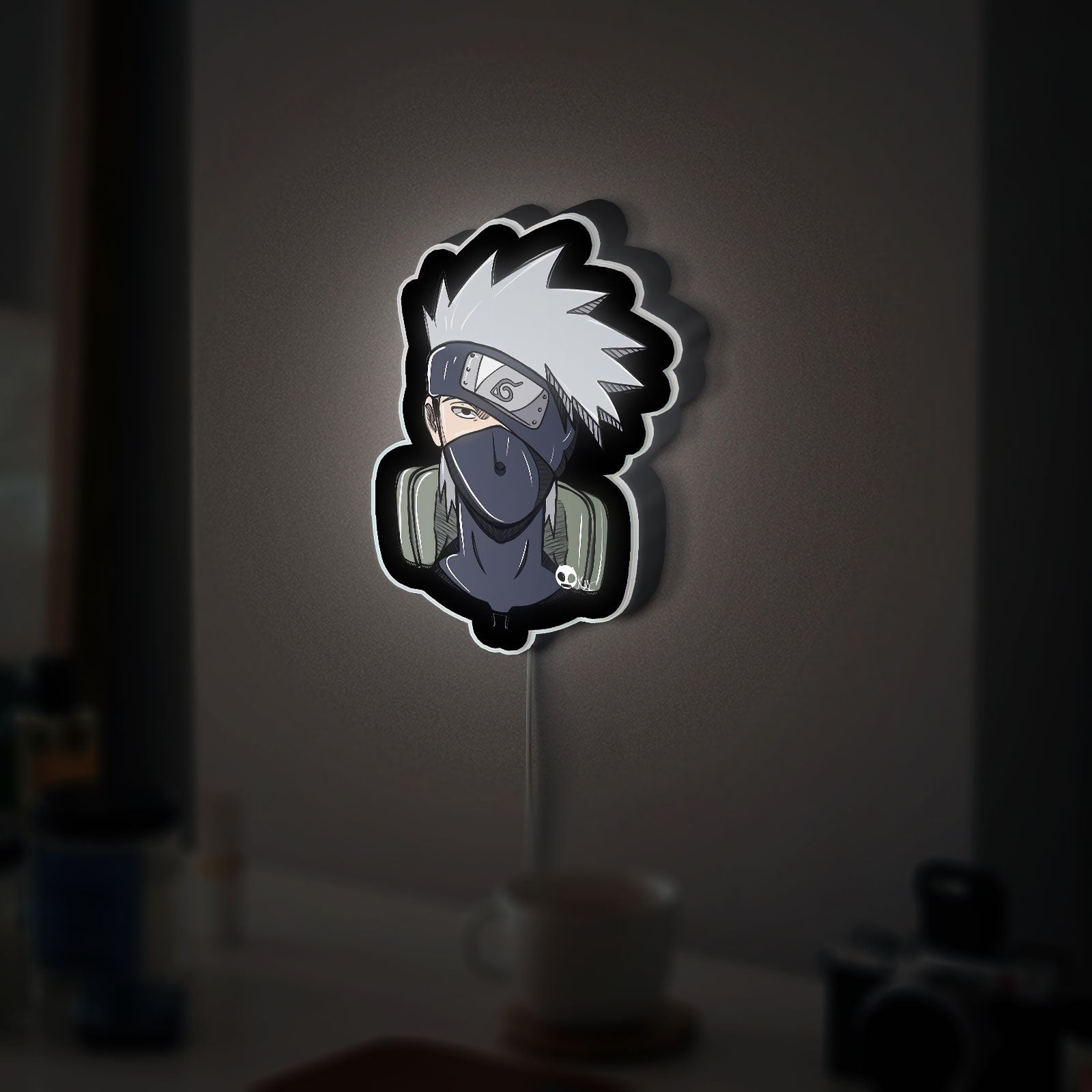 Naruto Kakashi 3D Light Box - Anime LED Night Light, Japanese Manga Decor for Anime Fans, Unique Gift for Naruto Lovers
