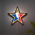 NBA All-Star Game 3D Light Box - Basketball Logo LED Night Light, Sports Fan Room Decor, Perfect Gift for NBA Enthusiasts 