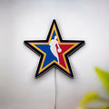 NBA All-Star Game 3D Light Box - Basketball Logo LED Night Light, Sports Fan Room Decor, Perfect Gift for NBA Enthusiasts 