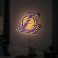Los Angeles Lakers 3D Light Box - NBA Team Logo LED Night Light, Basketball Fan Gift, Lakers Wall Decor for Home & Office 