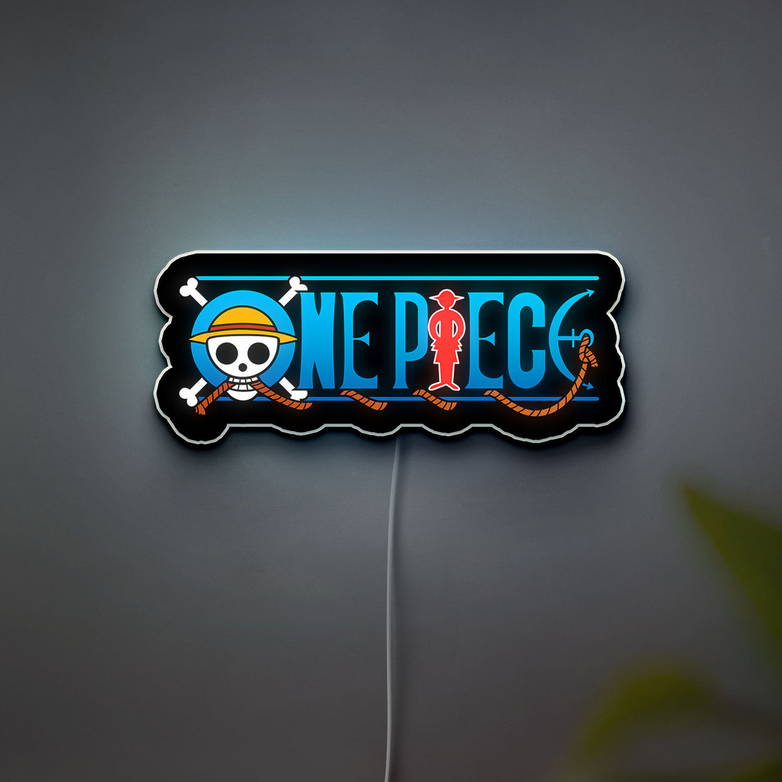 One Piece Logo 3D Light Box - Anime LED Night Light, Official Manga Inspired Decor for Nakama Fans 