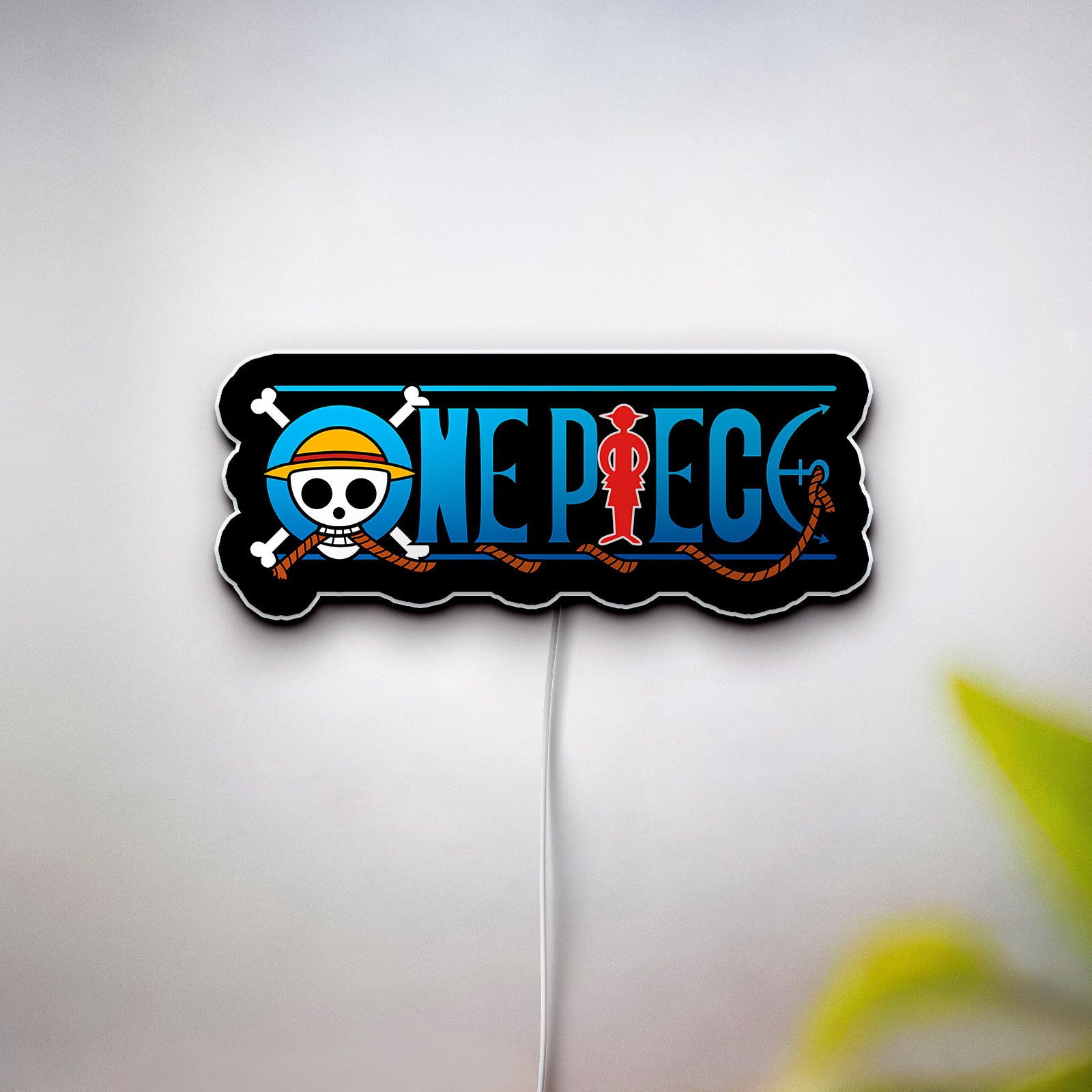 One Piece Logo 3D Light Box - Anime LED Night Light, Official Manga Inspired Decor for Nakama Fans 
