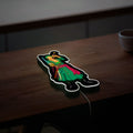 Roronoa Zoro 3D Anime Light Box - One Piece Character LED Night Light, Samurai Sword Decor for Anime Fans & Manga Lovers 