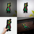 Roronoa Zoro 3D Anime Light Box - One Piece Character LED Night Light, Samurai Sword Decor for Anime Fans & Manga Lovers 