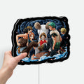 One Piece Nakama Crew 3D Light Box - Luffy Zoro Nami Usopp Sanji LED Night Light, Anime Character Decor for Straw Hat Pirates Fans 