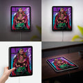 One Piece 3D Light Box - Zoro Anime LED Night Light, Wano Arc Inspired Wall Decor for Anime Fans
