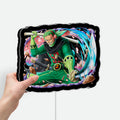Roronoa Zoro 3D Light Box - One Piece Anime LED Night Light, Samurai Sword Decor for Manga Fans & Anime Lovers 