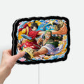 One Piece Wano Arc 3D Light Box - Luffy & Zoro Anime LED Night Light, Japanese Manga Decor for Fans, Cool Gift for Anime Lovers 