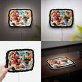 One Piece Wano Arc 3D Light Box - Luffy & Zoro Anime LED Night Light, Japanese Manga Decor for Fans, Cool Gift for Anime Lovers 