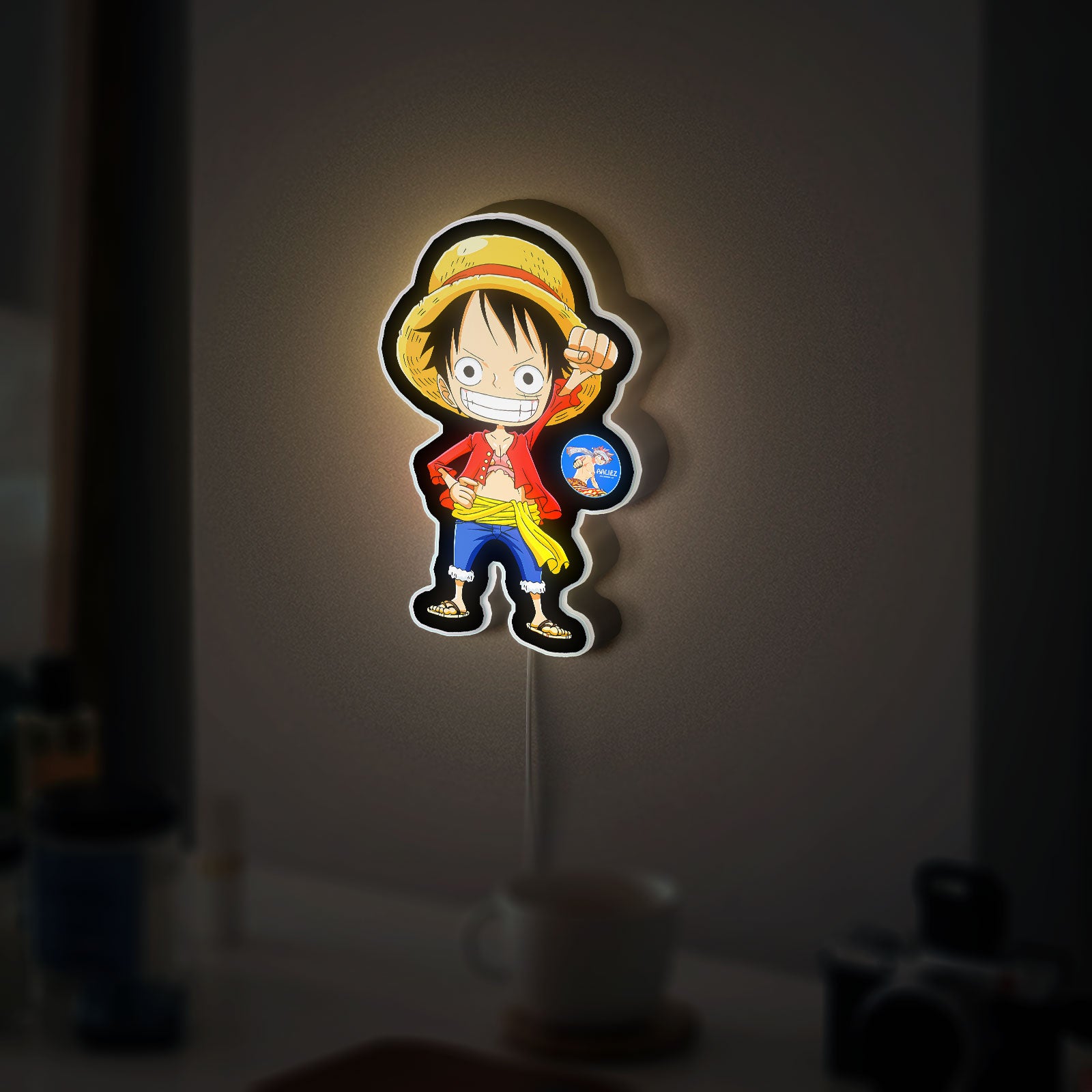 One Piece Chibi Crew 3D Light Box - Straw Hat Pirates LED Night Light, Anime Character Decor for Manga Fans 