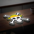 One Piece Anime 3D Light Box - Pirate Crew Logo LED Night Light, Nautical Themed Decor for Anime Fans 