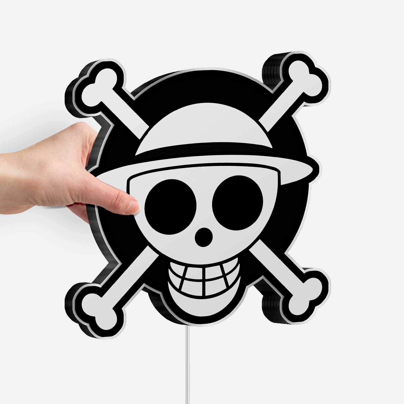 One Piece 3D Light Box - Anime Character LED Night Light, Zoro & Pirates Themed Decor for Manga Fans 