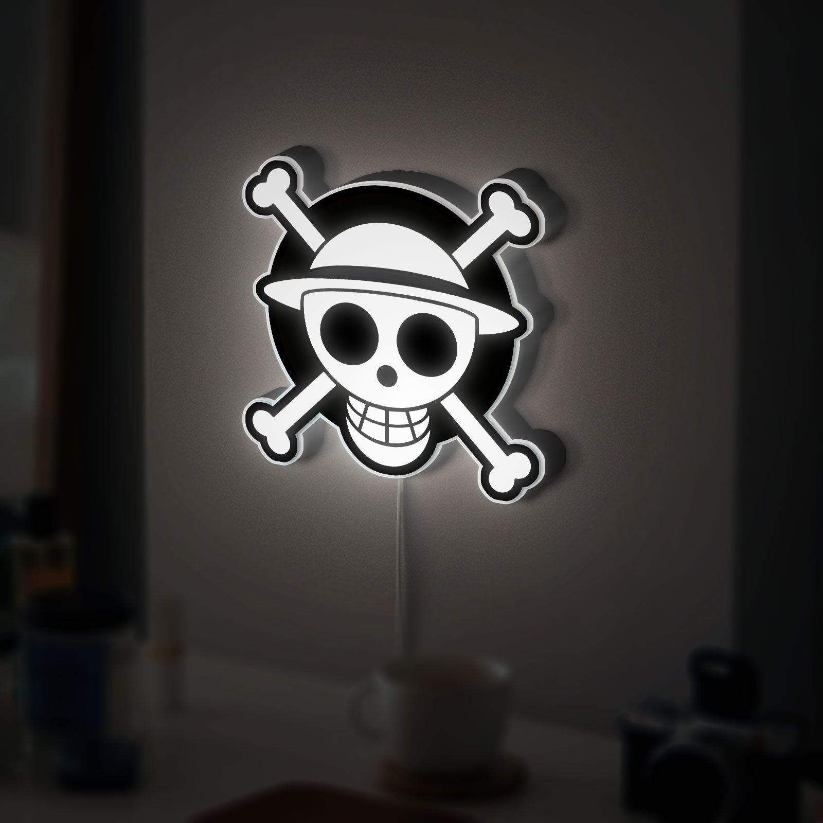 One Piece 3D Light Box - Anime Character LED Night Light, Zoro & Pirates Themed Decor for Manga Fans 