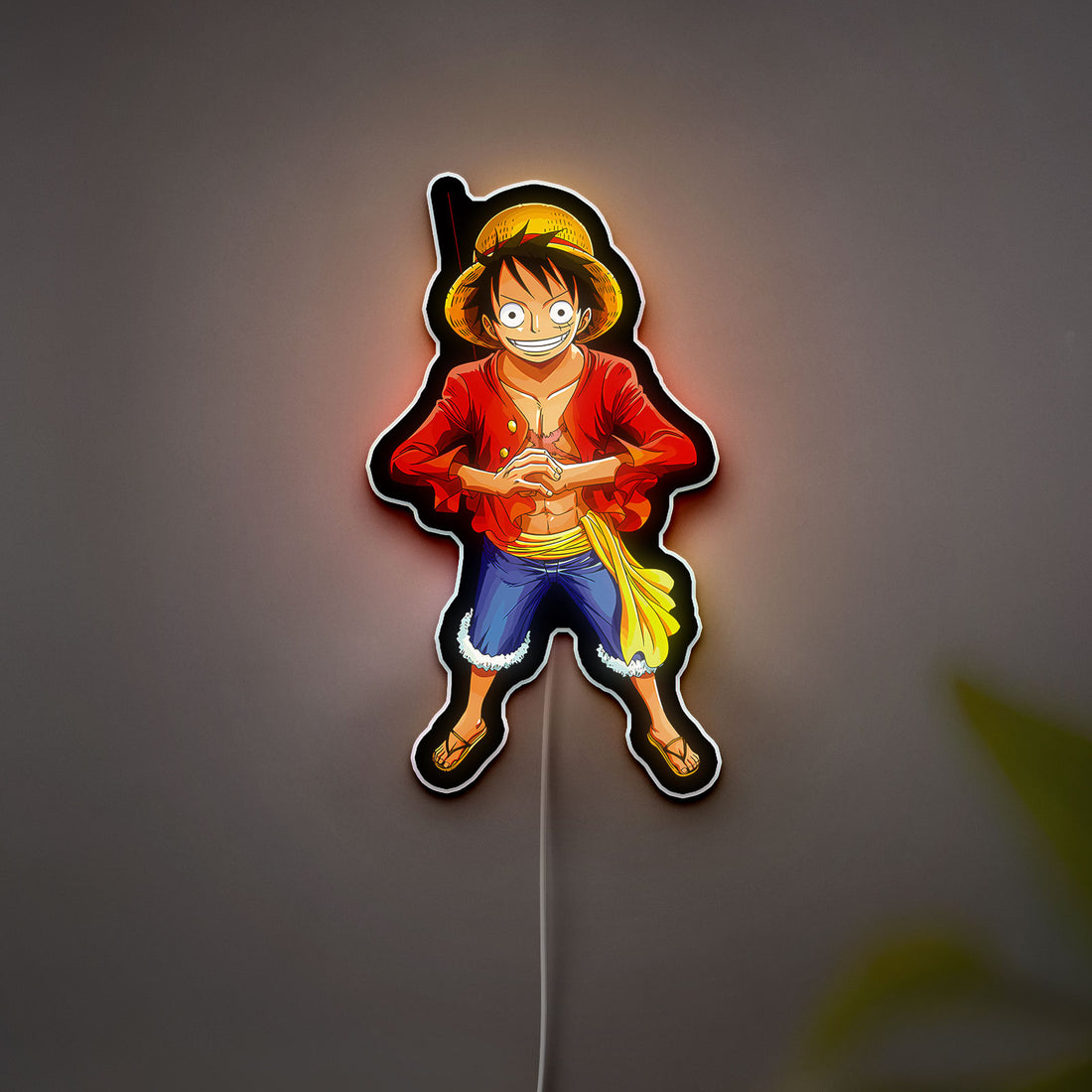 One Piece Luffy 3D Light Box - Anime Character LED Night Light, Pirate King Glow Decor for Anime Fans & Manga Lovers 