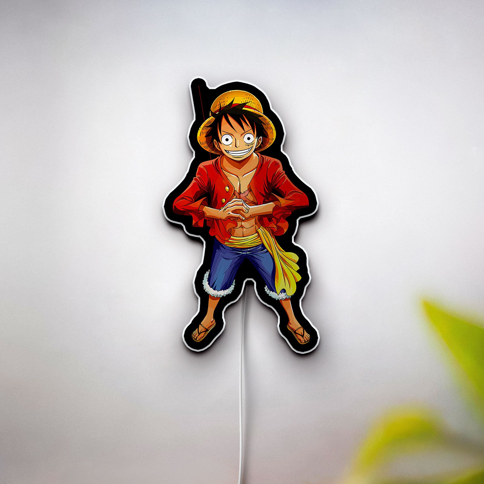 One Piece Luffy 3D Light Box - Anime Character LED Night Light, Pirate King Glow Decor for Anime Fans & Manga Lovers 