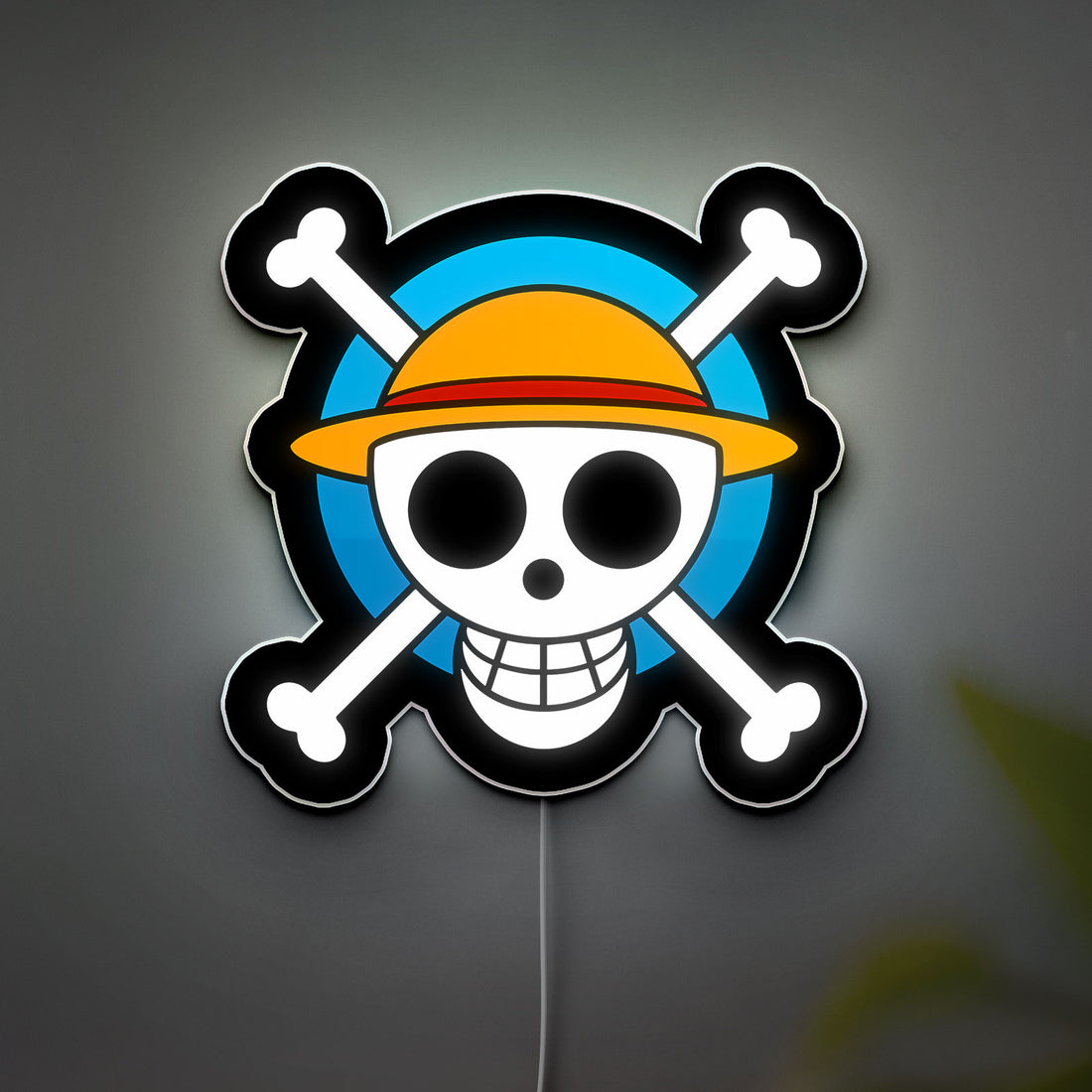 One Piece 3D Light Box - Anime LED Night Light with Mugiwaras Logo, Cool Pirate Decor for Fans of Luffy and Crew 