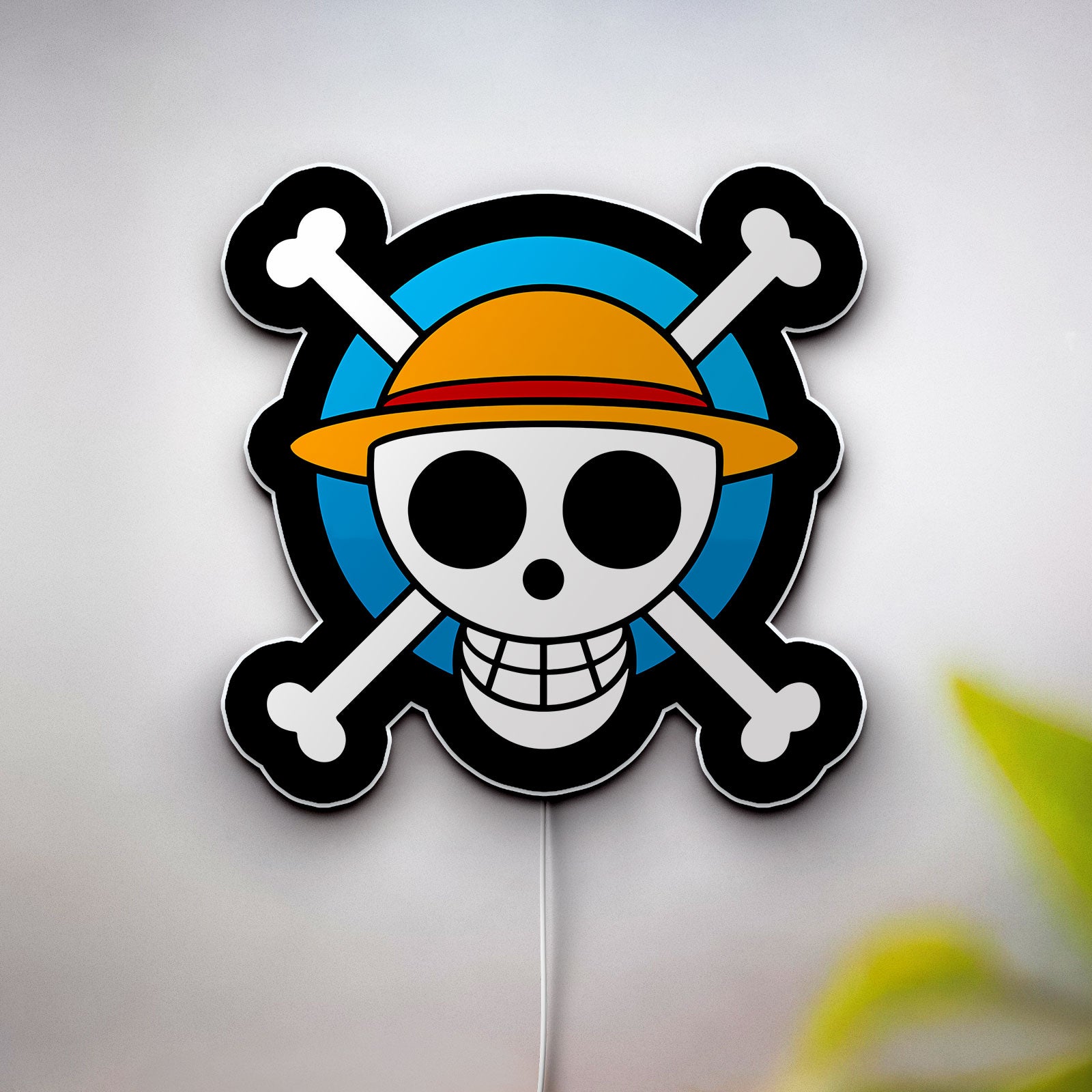 One Piece 3D Light Box - Anime LED Night Light with Mugiwaras Logo, Cool Pirate Decor for Fans of Luffy and Crew 