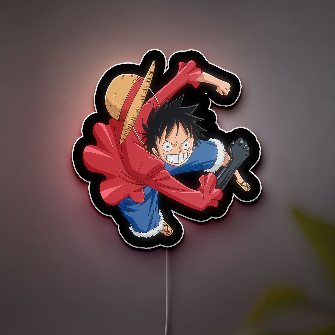 Anime Character 3D Light Box - One Piece Inspired LED Night Light, Manga Art Decor for Otaku & Anime Fans 