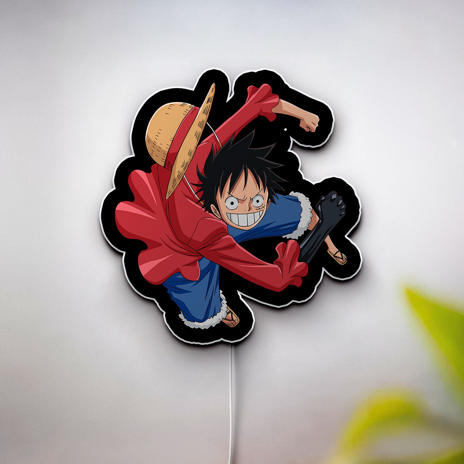 Anime Character 3D Light Box - One Piece Inspired LED Night Light, Manga Art Decor for Otaku & Anime Fans 