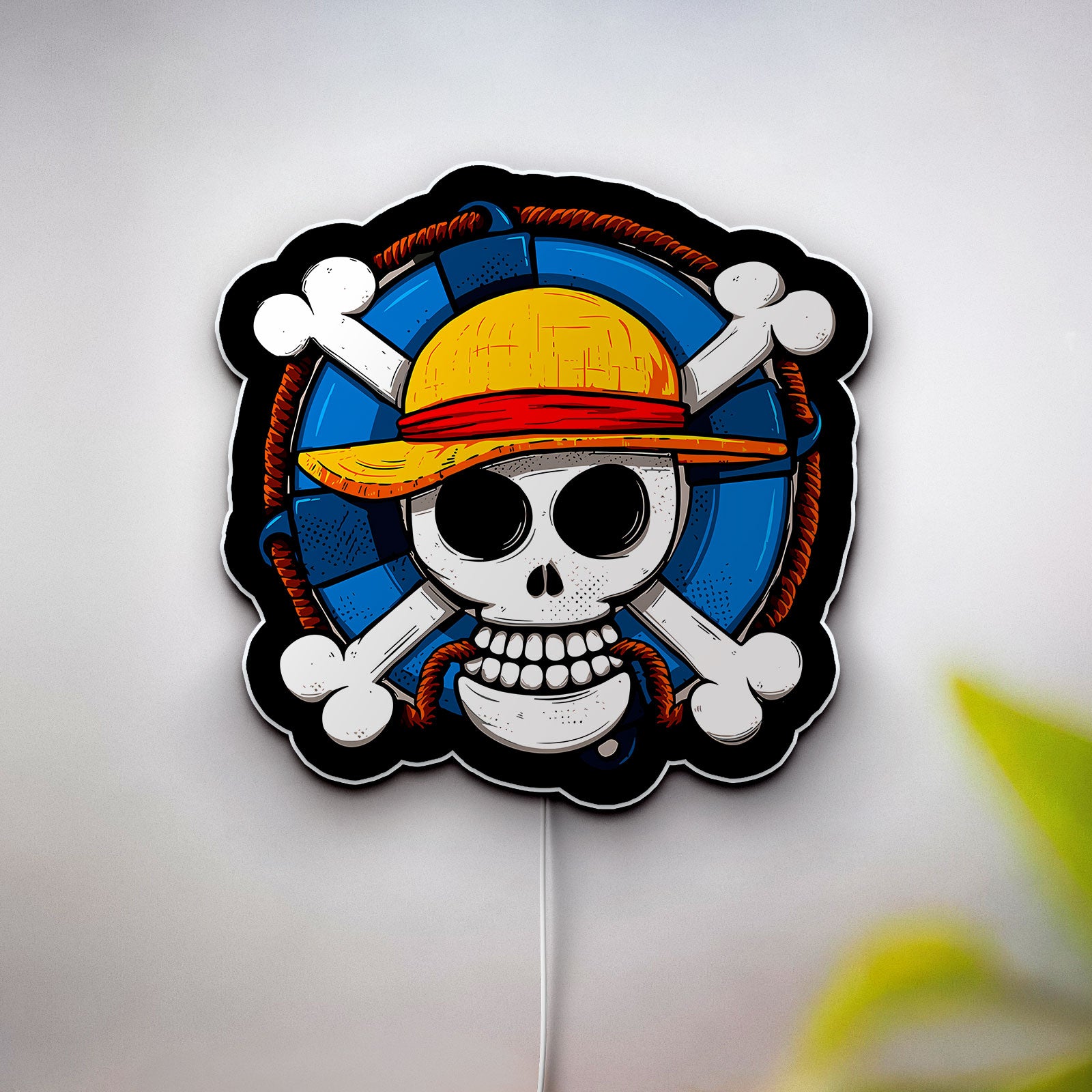 One Piece 3D Light Box - Anime Logo LED Night Light, Pirate Themed Decor for Fans, Cool Gift for Luffy & Zoro Lovers