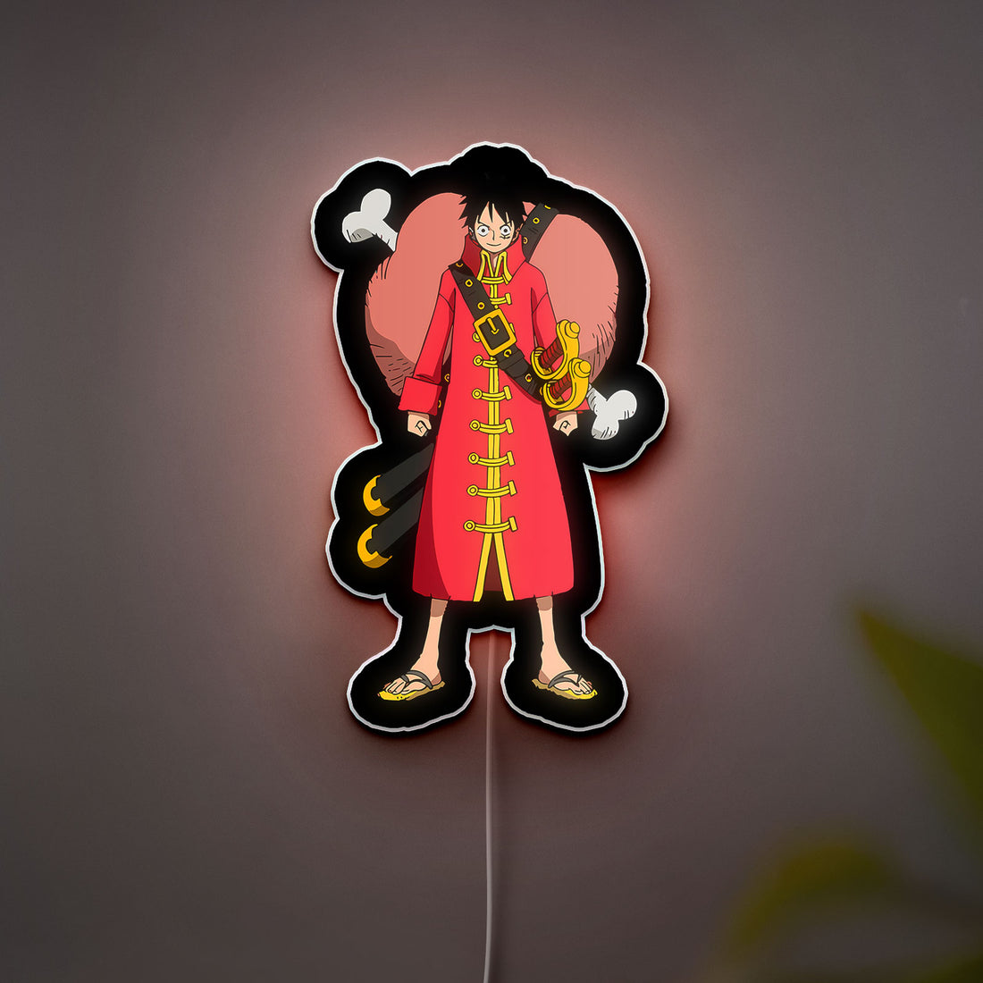 Monkey D. Luffy Film Z 3D Light Box - Anime Character LED Night Light, One Piece Movie Themed Decor for Otaku Fans 