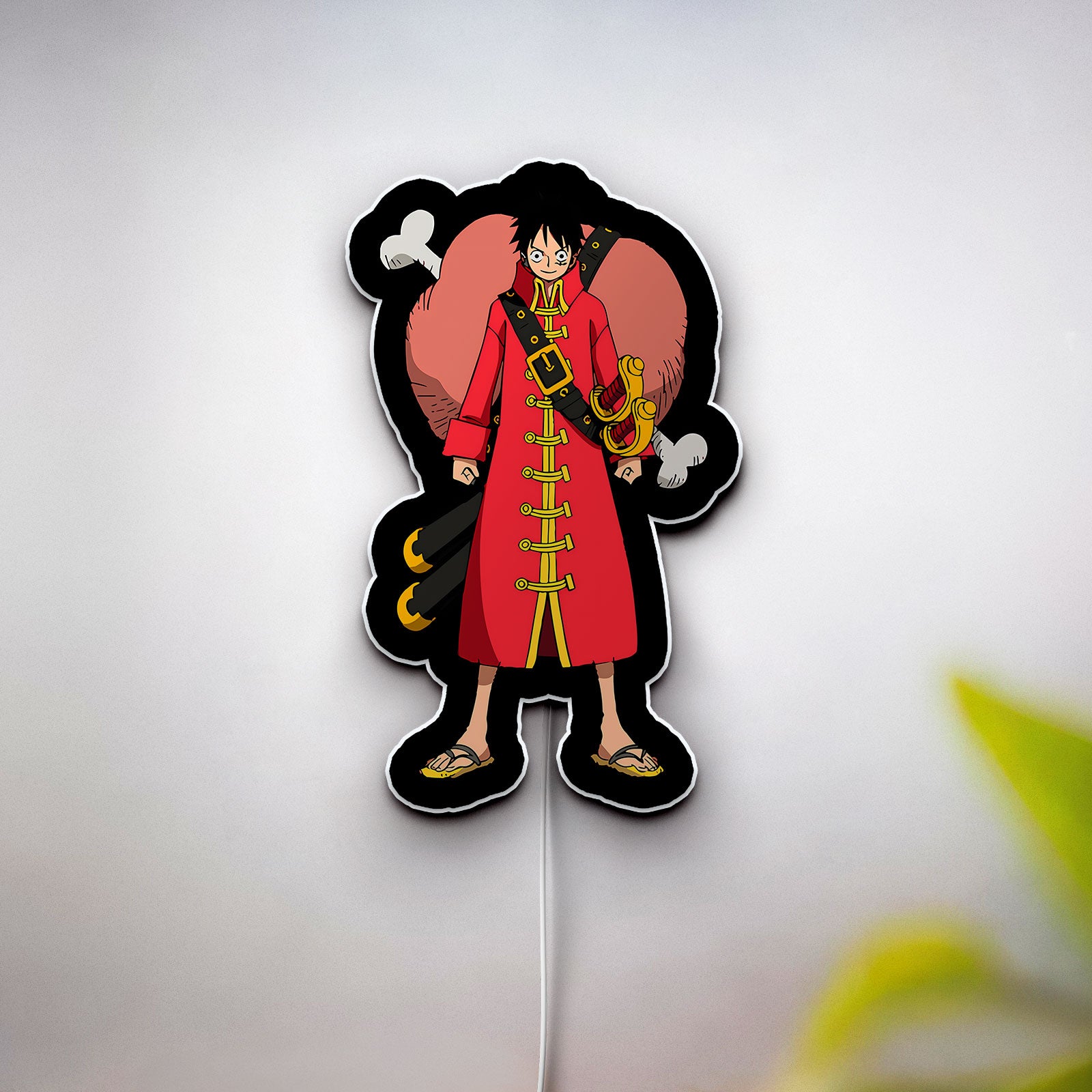 Monkey D. Luffy Film Z 3D Light Box - Anime Character LED Night Light, One Piece Movie Themed Decor for Otaku Fans 